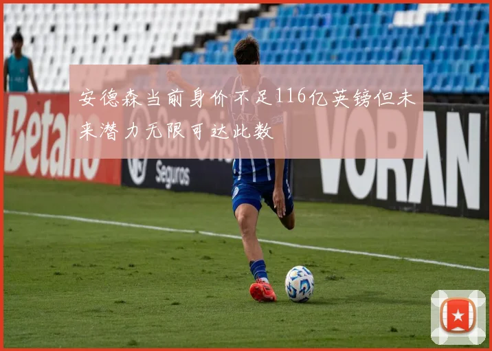 安德森当前身价不足116亿英镑但未来潜力无限可达此数